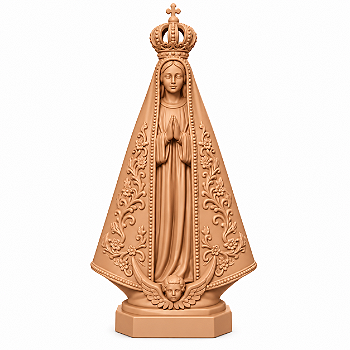 Imagem Nossa Senhora Aparecida Católica para Altar e Oratório 15cm e 20cm