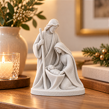 Presépio Sagrada Família 15cm Decoração Natal