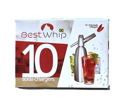 Kit 10 Cápsulas De Gás Co2 para Bebidas Gaseificadas Best Whip