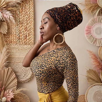 TURBANTE AFRO ESTAMPADO | 180x50cm | Ossún Acessórios