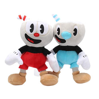 2 Pelúcias Xicrinho e Caneco - Cuphead