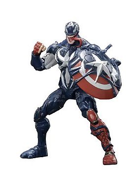 Action Figure Capitão América Simbionte - Original ZD Toys