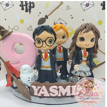 Topo de Bolo Personalizado Harry Potter