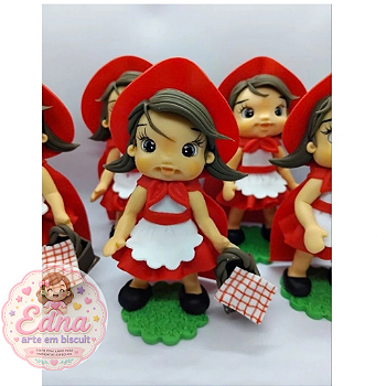 Kit 10 Apliques para Lembrancinhas - Chapeuzinho Vermelho