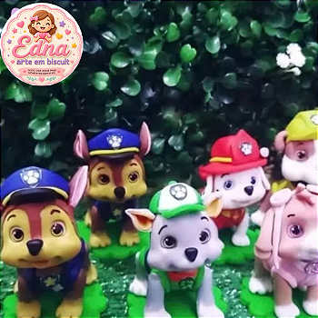 Kit 10 Apliques para Lembrancinhas - Patrulha Canina