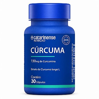 Cúrcuma 130mg Curcumina Catarinense Nutrição 30 Cápsulas