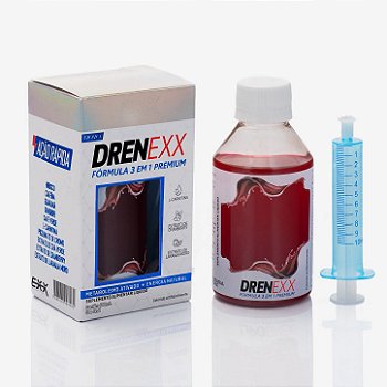 Drenexx Fórmula 3 Em 1 Premium 180ml Exx Nutrition - Termogênico emagrecedor