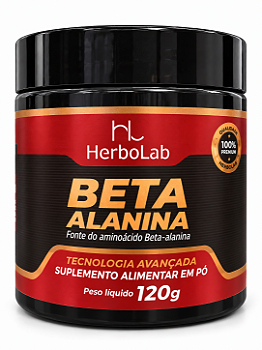 Beta Alanina 120g HerboLab Suplemento Alimentar em Pó