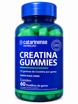 Creatina Gummies Catarinense Maçã Verde 60 Gomas 1,5g por Unidade