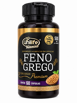 Feno Grego Premium - 60 Cáps 410 Mg 50% saponinas