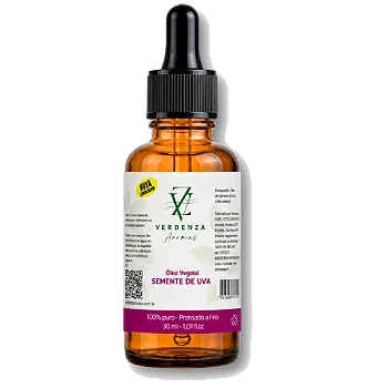 Óleo vegetal Semente de Uva Verdenza Aromas 30ml