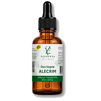 Óleo Vegetal De Alecrim Puro Combate À Caspa E Queda Capilar Hidratação Profunda Sem Fragrância