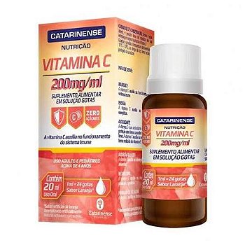 Vitamina C Liquido 200mg / ml Catarinense Nutriçao
