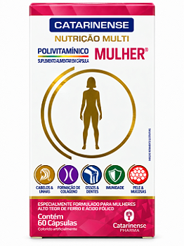 Polivitamínico Mulher Catarinense Nutrição Multi 60 Cápsulas