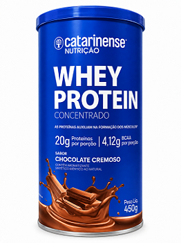 Whey Protein Concentrado Catarinense Chocolate Cremoso 450g