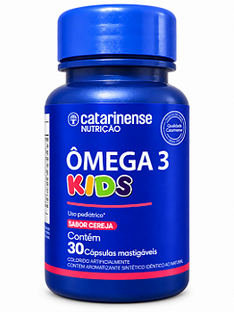 Omega 3 Infantil Kids Mastigável Criança Dha - Sabor Cereja Cereja