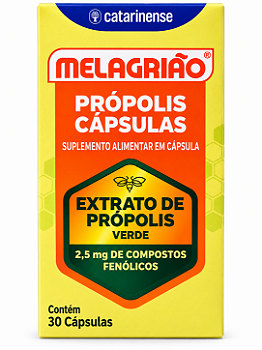 Própolis Verde Melagrião Catarinense 30 Cápsulas Extrato