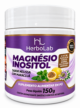 Magnésio Inositol HerboLab Melissa Maracujá 150g Vitamina B6