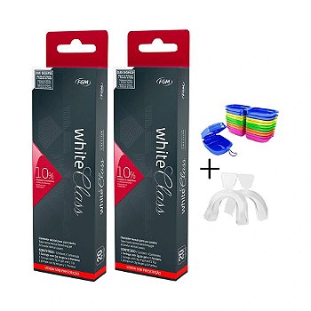 Clareador Dental White Class 10% - 2 Seringas + Moldeira