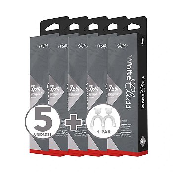 Clareador Dental White Class 7,5% - 5 Seringas + Moldeira