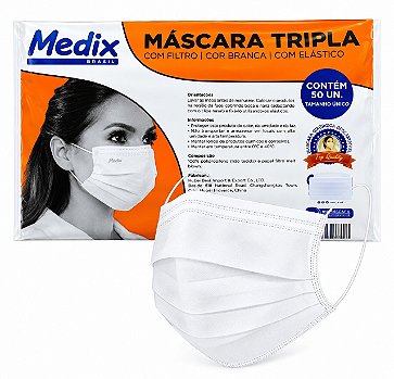 Mascara Tripla C/Elast 50un Saquinhos