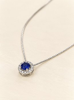 Conjunto Circulo Cravejado Azul