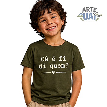 Camiseta Minas Infantil - Cê é fí de quem