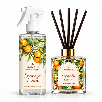 Kit Laranja Lima: Difusor + Spray de Aromas