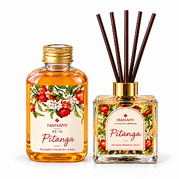 Kit Pitanga: Difusor c/ Varetas + Refil de Difusor