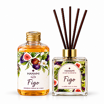 Kit Figo: Difusor c/ Varetas + Refil de Difusor
