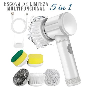 Escova de limpeza multifuncional 5 em 1