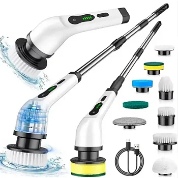 Escova elétrica de limpeza recarregável