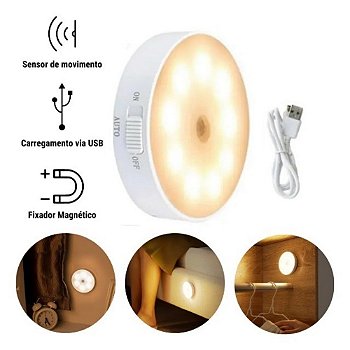 Luz LED com sensor de movimento
