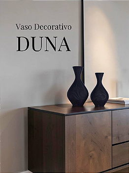 Vaso Decorativo Duna - Kit com 2 Vasos | Decoração Moderna Sala Quarto Aparador