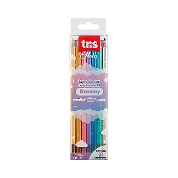 Lápis de Cor Tris Holic Dreamy 6 Cores + Lápis HB