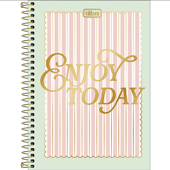 Caderno Espiral Capa Dura Tilibra Linea 1/4 - 80 Folhas