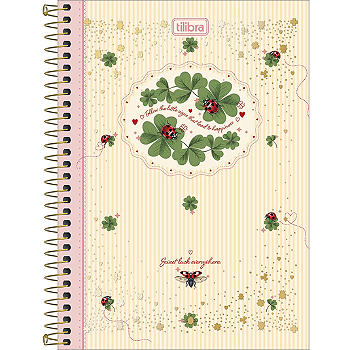 Caderno Espiral Capa Dura Tilibra Scarlet 1/4 - 80 Folhas