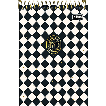 Caderno Espiral Capa Dura Tilibra West Village 1/4 - 80 Folhas
