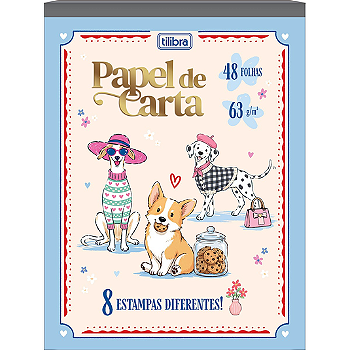 Papel de Carta Doggy Tilibra - 48 Folhas