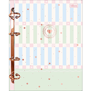 Caderno Argolado Cartonado Colegial Tilibra Soho - 80 Folhas