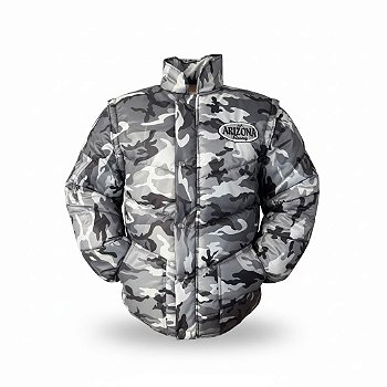 JAQUETA ARIZONA RACING CAMUFLADA TRADICIONAL CINZA