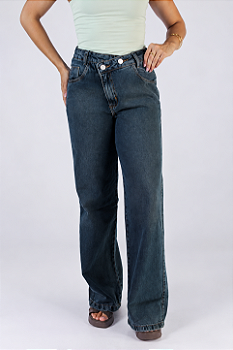 Calça Jeans Assimétrica