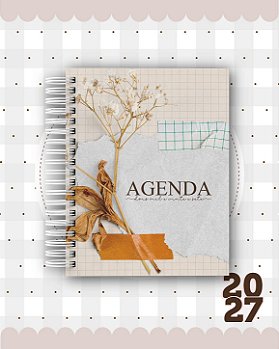 Agenda Personalizada 400 Páginas 2027 - Coleção Delicada