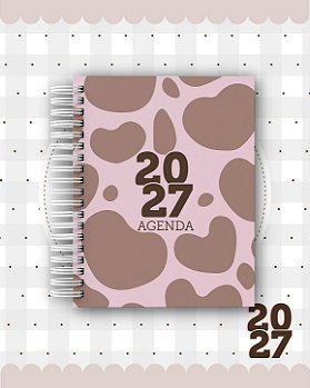 Agenda Personalizada 400 PÁGINAS 2027 - Coleção Delicada
