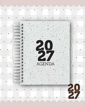 Agenda Personalizada 400 PÁGINAS 2027 - Coleção Delicada