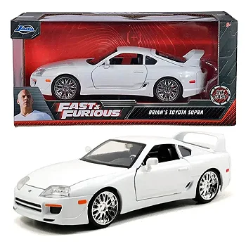 Toyota Supra 95 Carro do Brian Fast And Furious Jada Toys 1/32