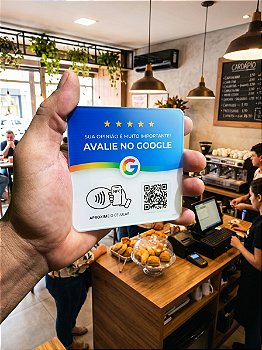 Placa Display Interativo com Tecnologia TAG NFC e QR Code (10x10 cm)