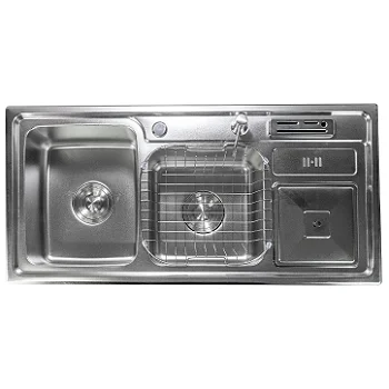 Hídrica Metais Cuba Noronha 91x43 Aço Inox com Acessórios