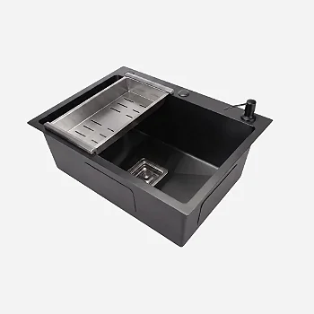 Hídrica Metais Cuba Gourmet Square 60x45 Preta Inox 304