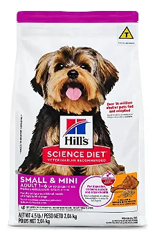 Ração Hill's Science Diet para Cães Adulto Pequenos e Mini 2.4 Kg